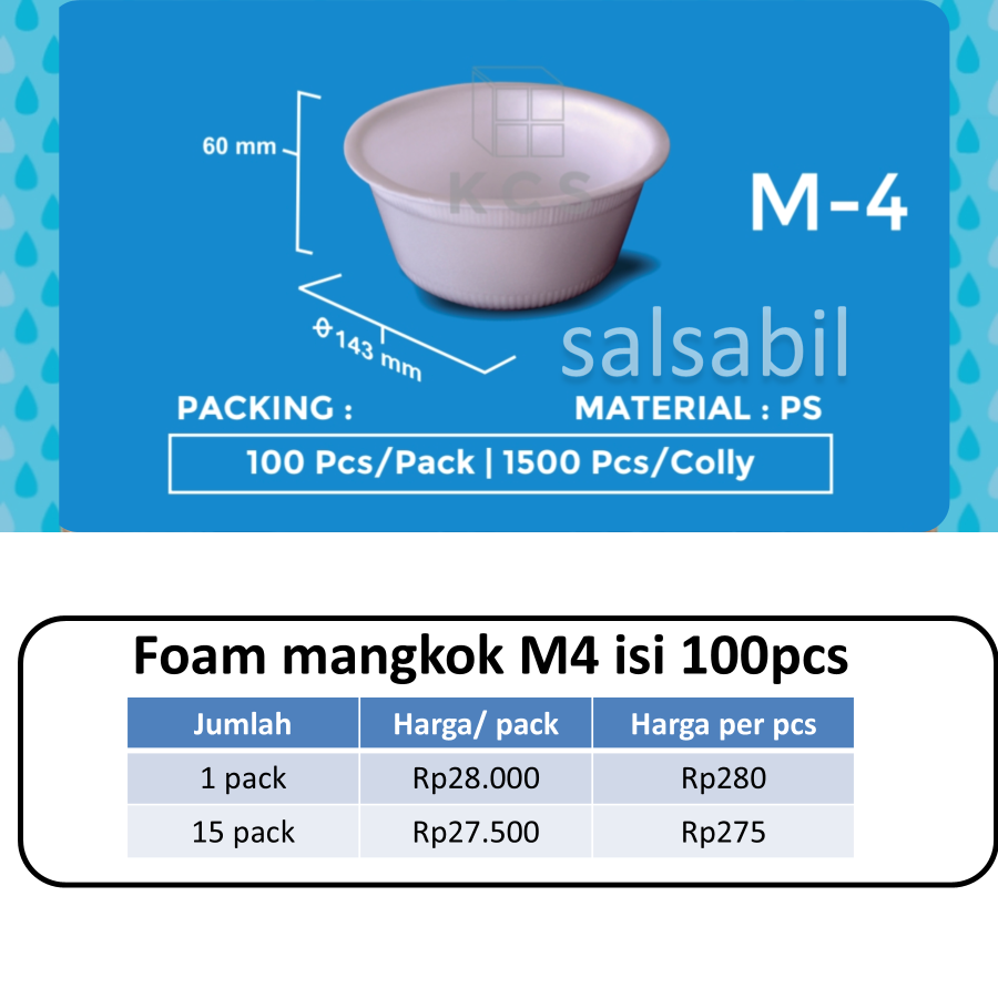 Foam mangkok m4