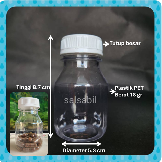 Botol tablet 140ml