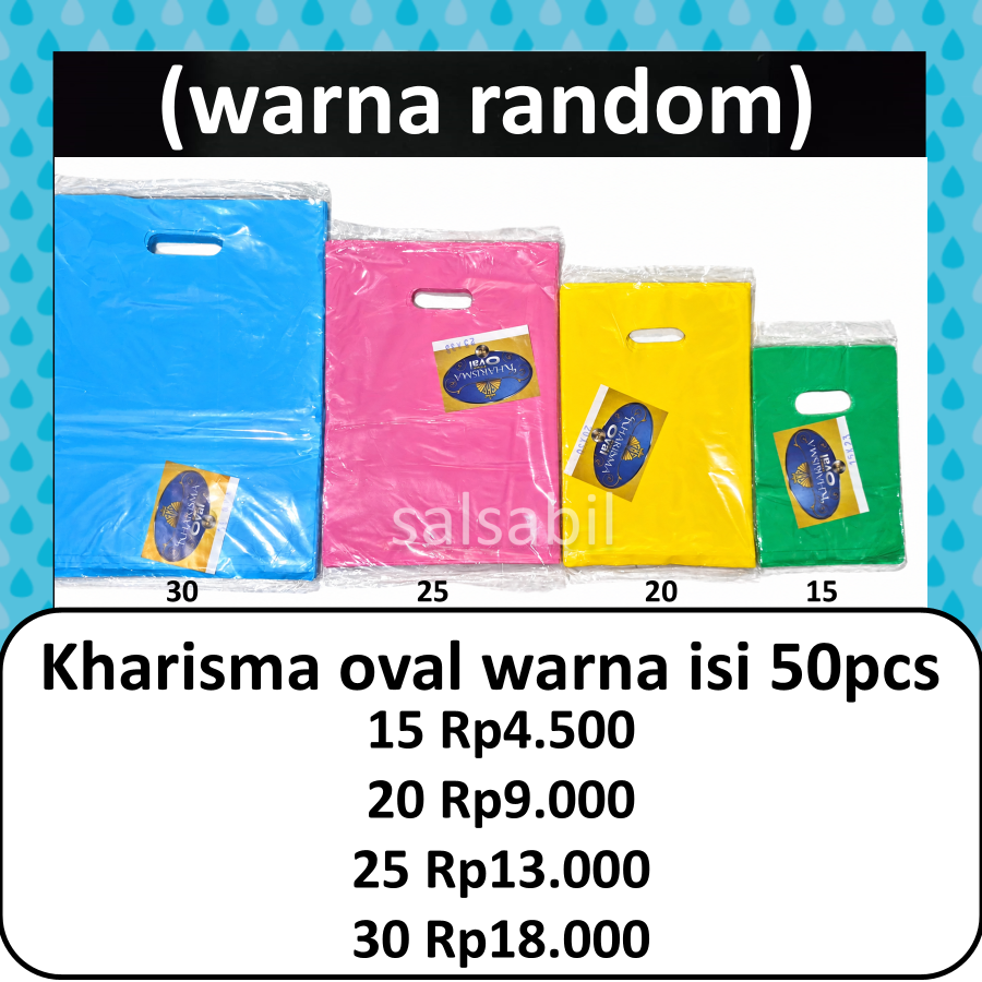Kharisma oval warna isi 50pcs