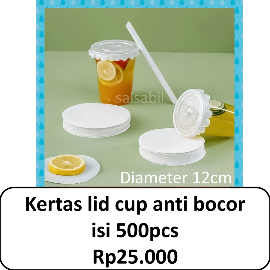 Kertas lid cup anti bocor